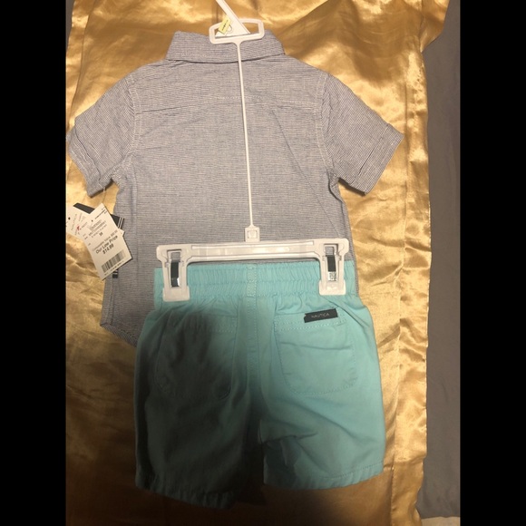3-6 month old baby shirt and shorts set Nautica - Picture 2 of 4